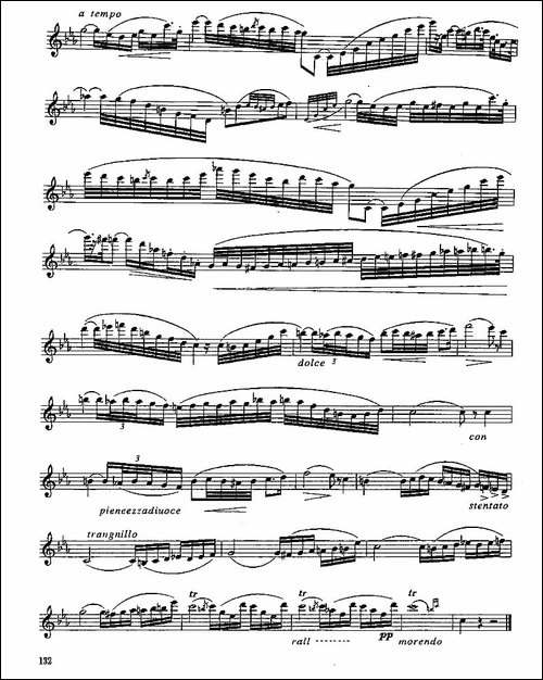 长笛八级考级曲谱-第一、二-长笛五线谱|长笛谱