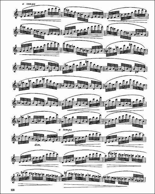 长笛八级考级曲谱-第一、二-长笛五线谱|长笛谱