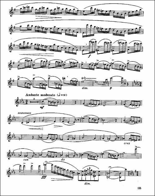 长笛九级考级曲谱-第四—1-长笛五线谱|长笛谱