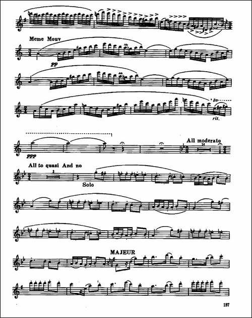 长笛九级考级曲谱-第四—1-长笛五线谱|长笛谱