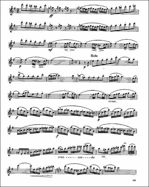 长笛九级考级曲谱-第四—1-长笛五线谱|长笛谱