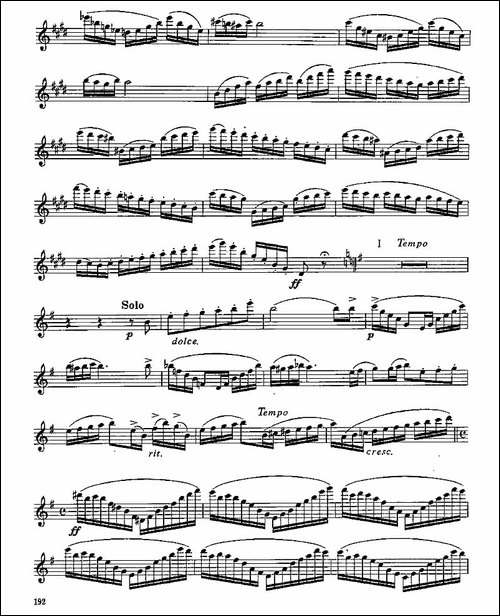 长笛九级考级曲谱-第四—1-长笛五线谱|长笛谱