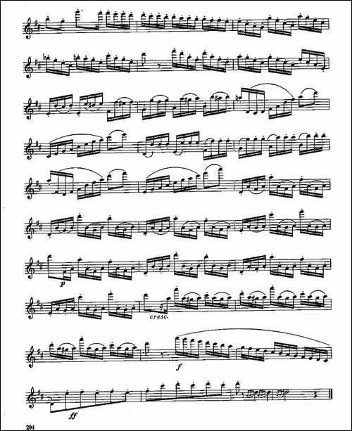 长笛九级考级曲谱-第四—2-长笛五线谱|长笛谱