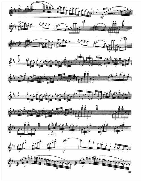 长笛九级考级曲谱-第四—2-长笛五线谱|长笛谱