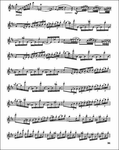 长笛九级考级曲谱-第四—2-长笛五线谱|长笛谱