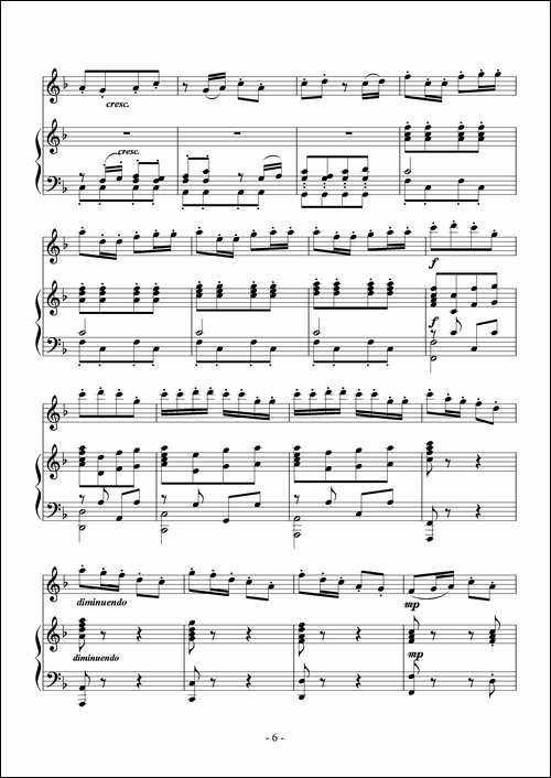 故乡行-长笛独奏+钢琴伴奏-长笛五线谱|长笛谱