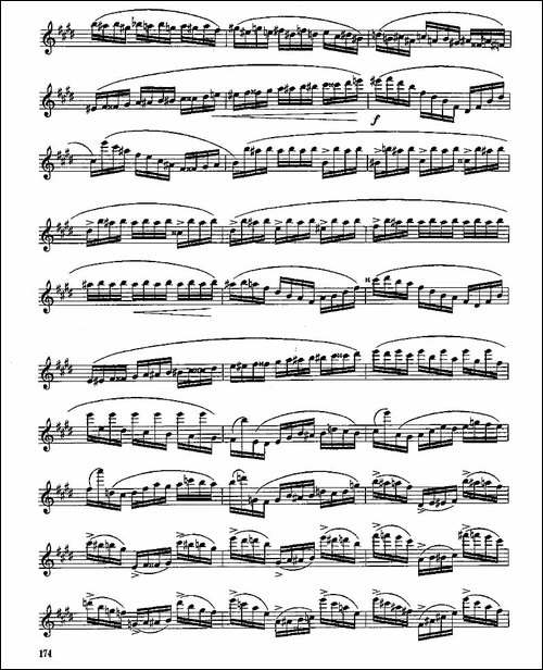 长笛九级考级曲谱-第一、二-长笛五线谱|长笛谱 - 图10 长笛九级考级曲谱-第一、二-长笛五线谱|长笛谱