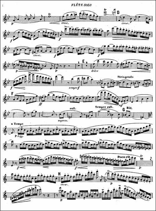 Concertino-Op107-长笛协奏曲长笛独奏-长笛五线谱|长笛谱