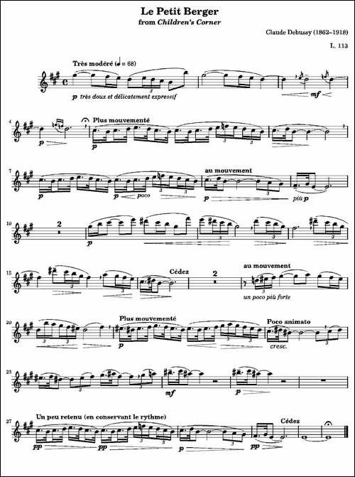 小牧羊人-长笛五线谱|长笛谱