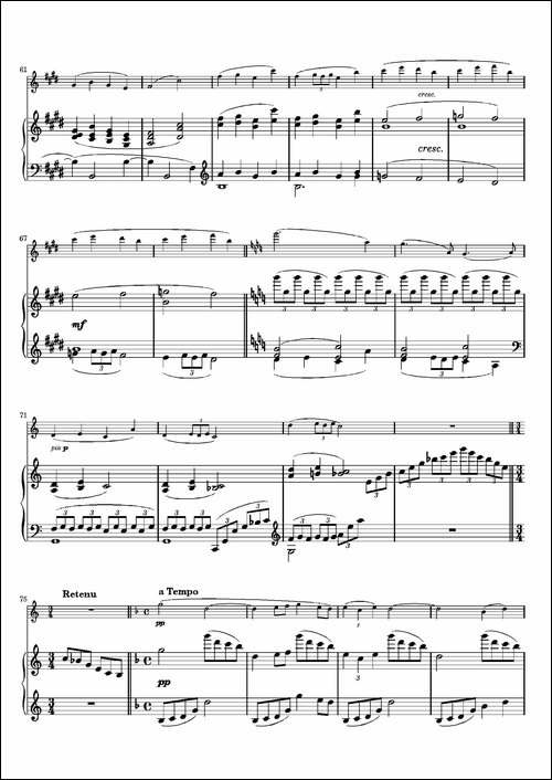 Debussy-Reverie-德彪西-幻想曲--长笛五线谱|长笛谱 - 图5 Debussy-Reverie-德彪西-幻想曲--长笛五线谱|长笛谱