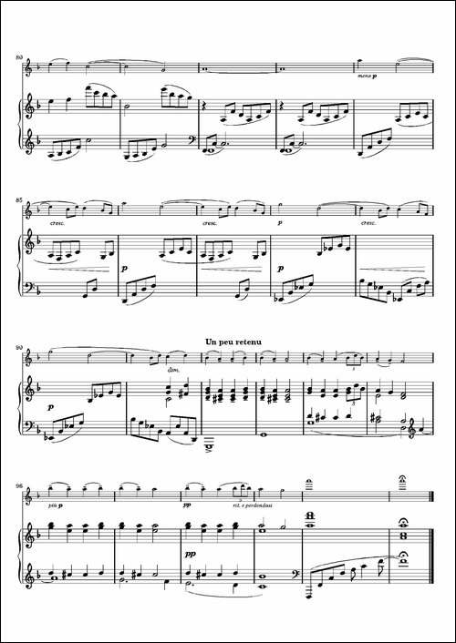 Debussy-Reverie-德彪西-幻想曲--长笛五线谱|长笛谱 - 图6 Debussy-Reverie-德彪西-幻想曲--长笛五线谱|长笛谱