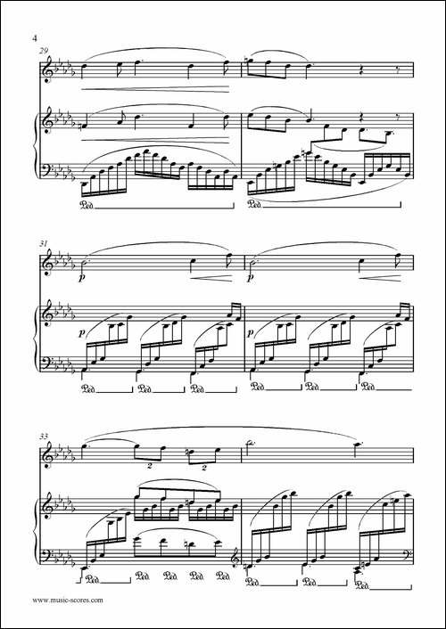 Clair-de-lune-长笛+钢琴伴奏-长笛五线谱|长笛谱