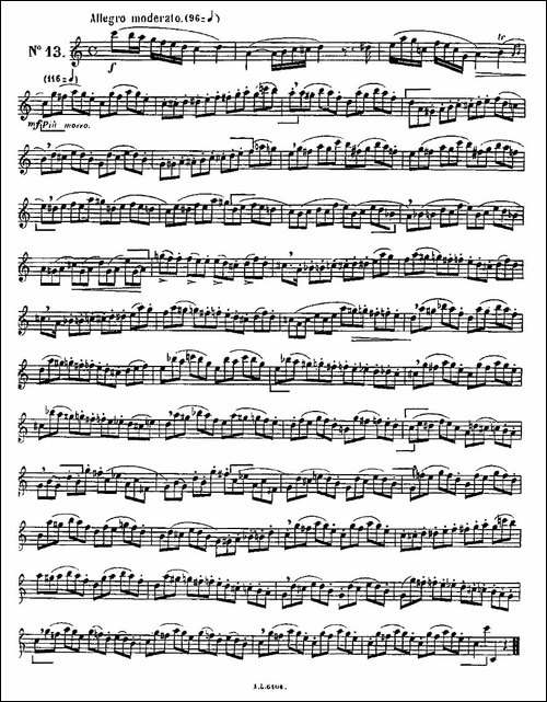 15首如歌的练习曲之11—15-长笛五线谱|长笛谱