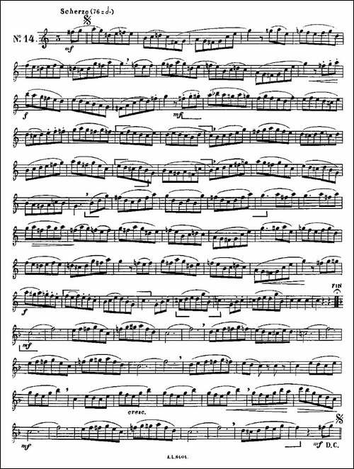 15首如歌的练习曲之11—15-长笛五线谱|长笛谱