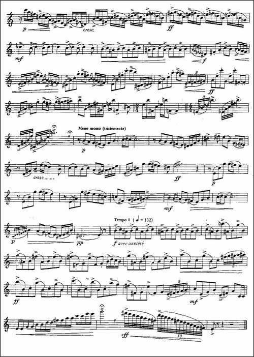 Tango-Etudes-之六-长笛五线谱|长笛谱 - 图2 Tango-Etudes-之六-长笛五线谱|长笛谱