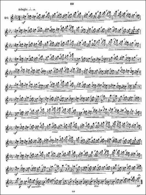 24-instructive-Uebungen.Op.30-13—24-长笛五线谱|长笛谱