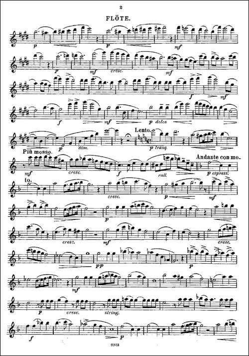 Opern-Transcriptionen.Op.45-1-长笛五线谱|长笛谱