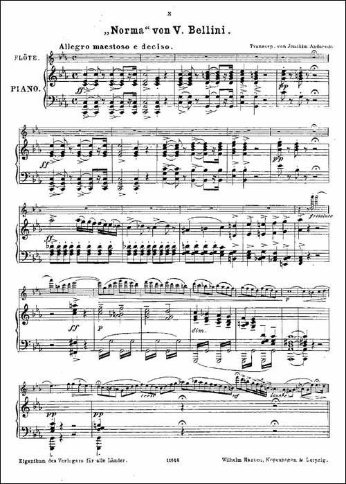 Opern-Transcriptionen.Op.45-2-长笛+钢琴伴-长笛五线谱|长笛谱