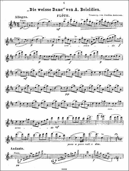 Opern-Transcriptionen.Op.45-3-长笛五线谱|长笛谱