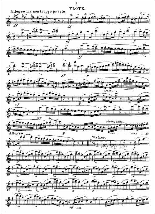 Opern-Transcriptionen.Op.45-7-长笛五线谱|长笛谱