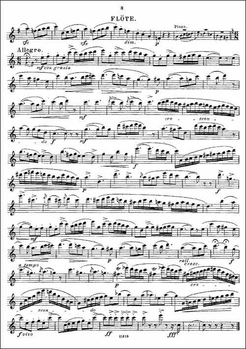 Opern-Transcriptionen.Op.45-7-长笛五线谱|长笛谱