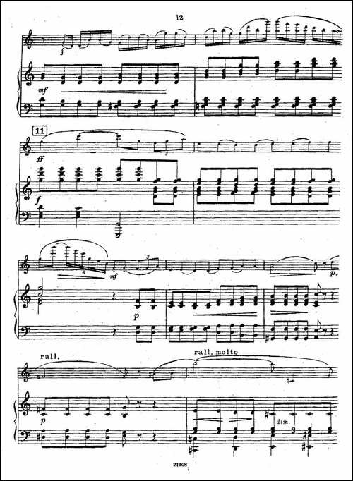 Chaminade-Flute-Concertino-莎米纳德长笛协奏-长笛五线谱|长笛谱