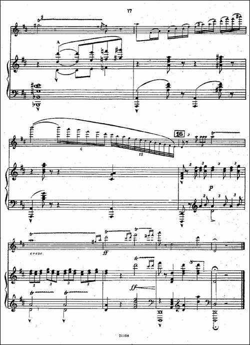 Chaminade-Flute-Concertino-莎米纳德长笛协奏-长笛五线谱|长笛谱