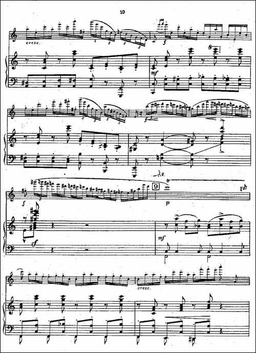 Chaminade-Flute-Concertino-莎米纳德长笛协奏-长笛五线谱|长笛谱