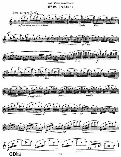 Bach-24-Flutc-Concert-Studies-之20—24-巴-长笛五线谱|长笛谱 - 图3 Bach-24-Flutc-Concert-Studies-之20—24-巴-长笛五线谱|长笛谱