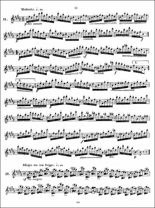 Andersen-etude-op30-之1—12-练习曲作品30号-长笛五线谱|长笛谱