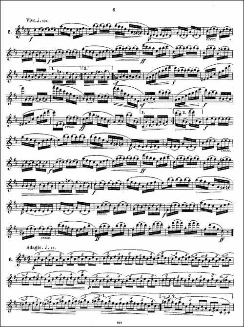 Andersen-etude-op30-之1—12-练习曲作品30号-长笛五线谱|长笛谱