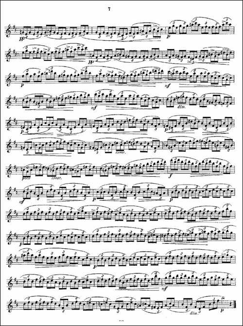 Andersen-etude-op30-之1—12-练习曲作品30号-长笛五线谱|长笛谱