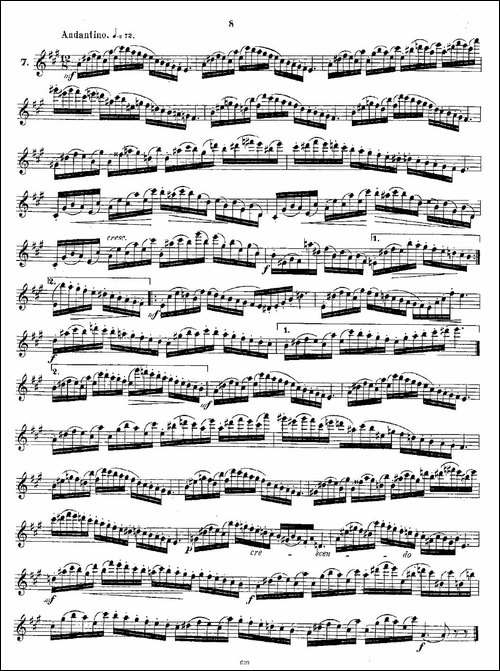 Andersen-etude-op30-之1—12-练习曲作品30号-长笛五线谱|长笛谱