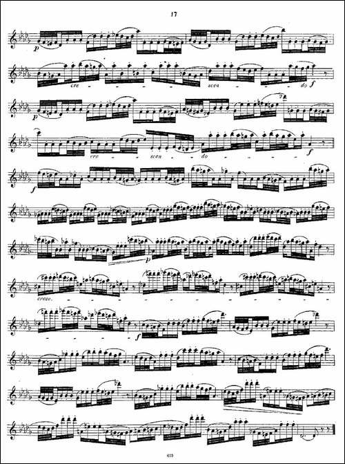 Andersen-etude-op30-之13—24-练习曲作品30号-长笛五线谱|长笛谱