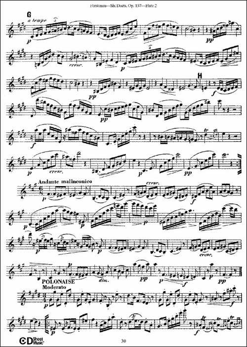 Six-Duets,-Op.137-之六-二重奏-六首作品-137-长笛五线谱|长笛谱
