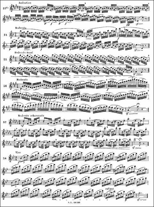 moyse-100首练习曲之50—66-长笛五线谱|长笛谱