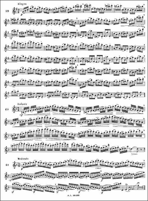 moyse-100首练习曲之50—66-长笛五线谱|长笛谱