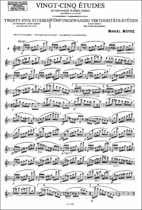 Moyse-25-Studies-after-Czerny-flute-[6]-25-长笛五线谱|长笛谱