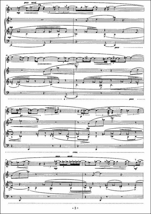 光·续-长笛+钢琴-长笛五线谱|长笛谱