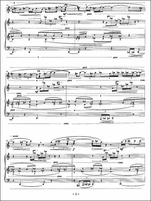 光·续-长笛+钢琴-长笛五线谱|长笛谱