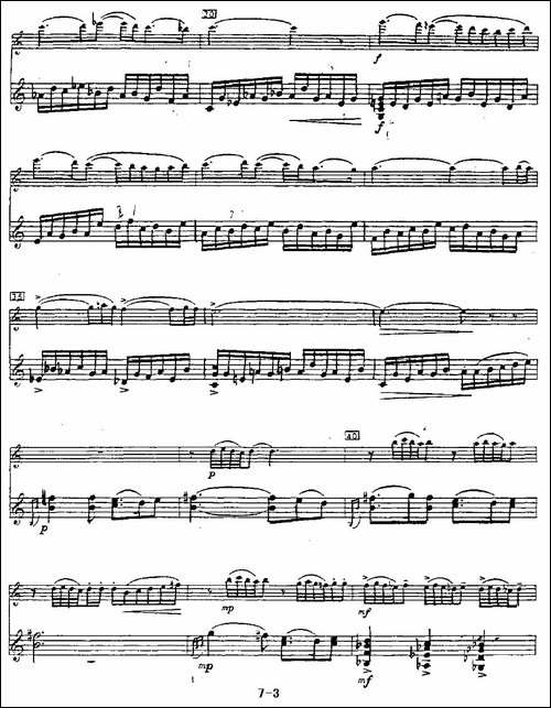 Cantos-sierras-山脉之歌-长笛+吉他-长笛五线谱|长笛谱