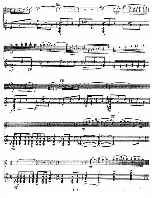 Cantos-sierras-山脉之歌-长笛+吉他-长笛五线谱|长笛谱