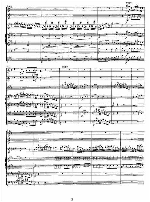 Concerto-in-D-for-Flute,-K.314-D大调长笛协-长笛五线谱|长笛谱