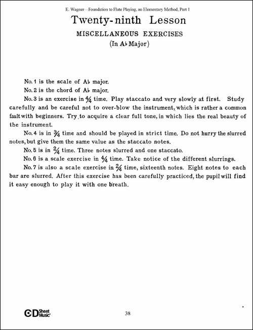 长笛演奏基础教程练习-21—30-长笛五线谱|长笛谱