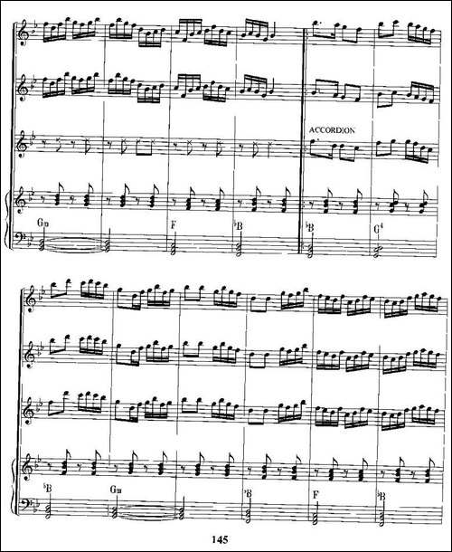 江南好-电子琴合奏总谱-电子琴谱