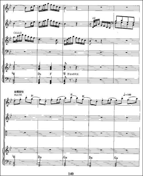 江南好-电子琴合奏总谱-电子琴谱