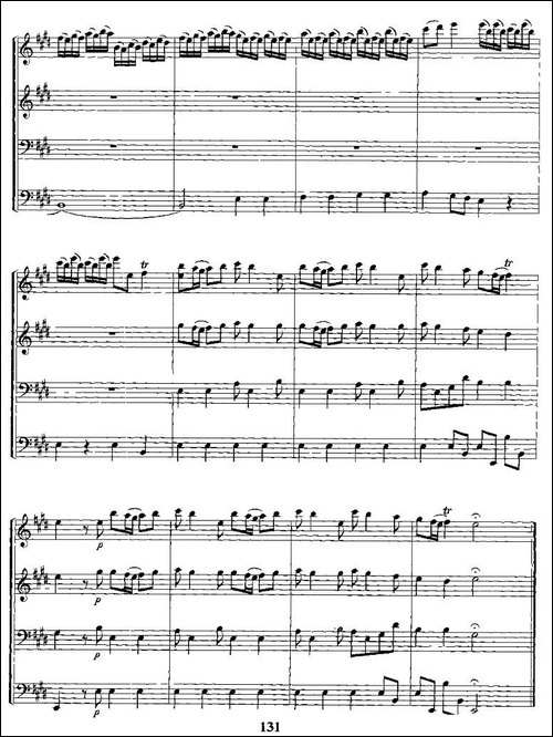 春-电子琴合奏总谱-电子琴谱