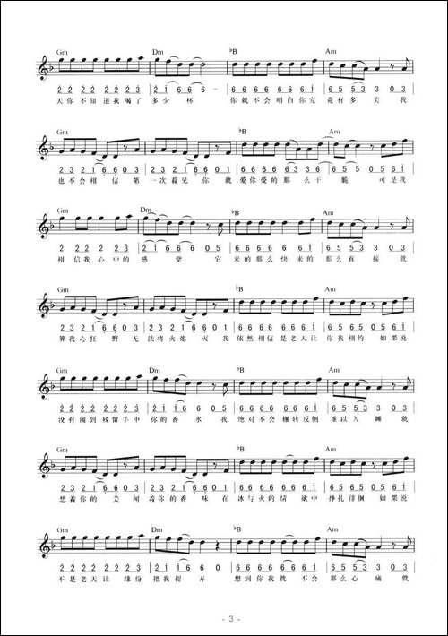 冲动的惩罚-线简混排弹-电子琴谱