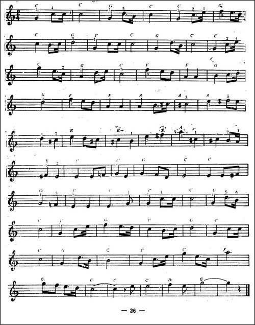 婚礼进行曲-电子琴谱