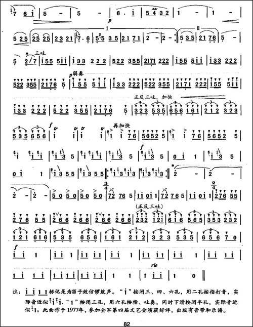 喜庆-胡结续作曲版-笛箫简谱|笛箫谱
